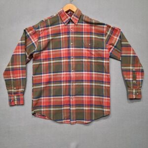 Twenty X Men's Multicolored Plaid Long Sleeve Button Up‎ Shirt Size Medium/Large